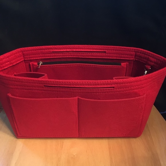 Purse Tote Large Insert +Zip Case Protector Speedy - Picture 4 of 8